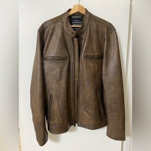 Lucky Brand Bonneville Leather Jacket, XL